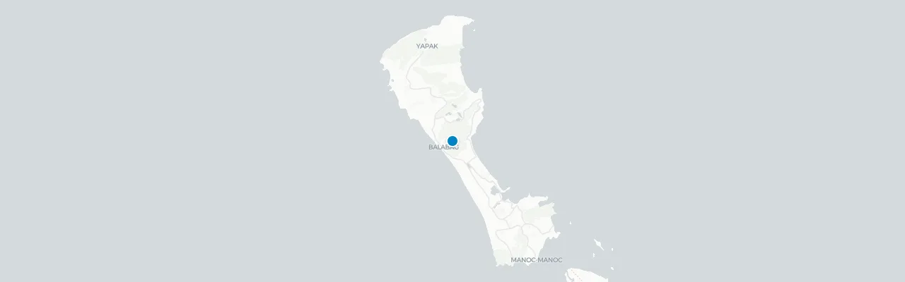 Map of rooftop venues in Boracay Island