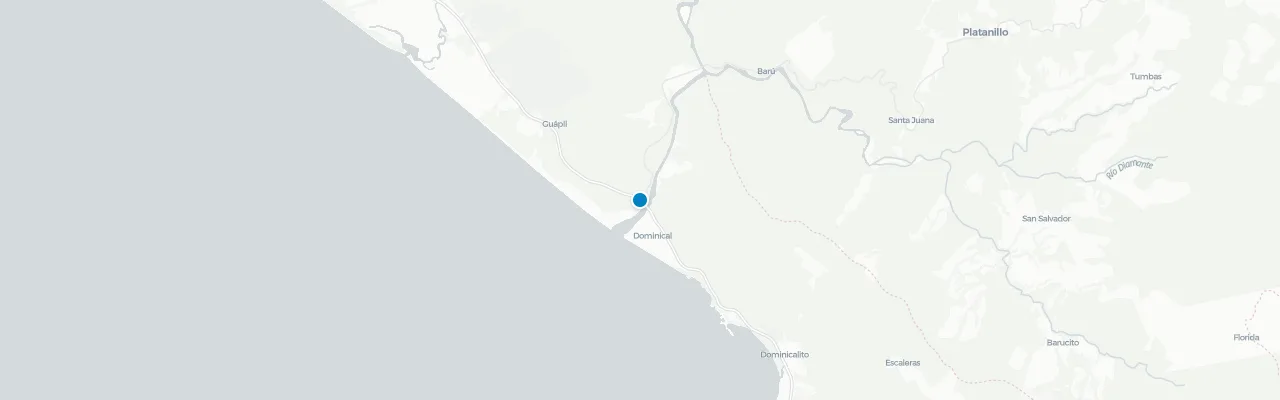 Map of rooftop venues in Carretera Quepos