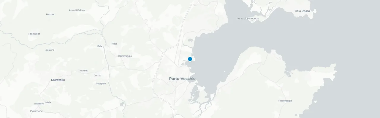 Map of rooftop venues in Corsica