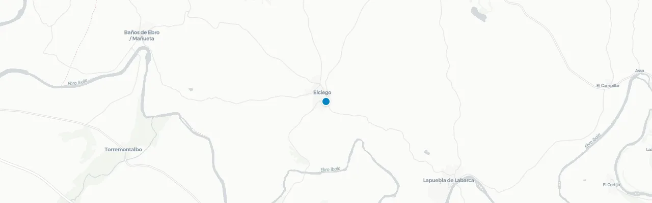 Map of rooftop venues in Elciego