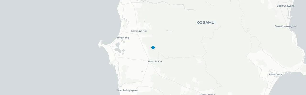 Map of rooftop venues in Koh Samui