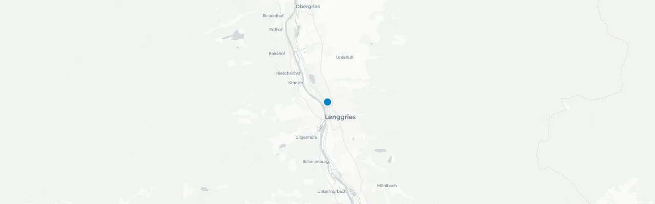 Map of rooftop venues in Lenggries