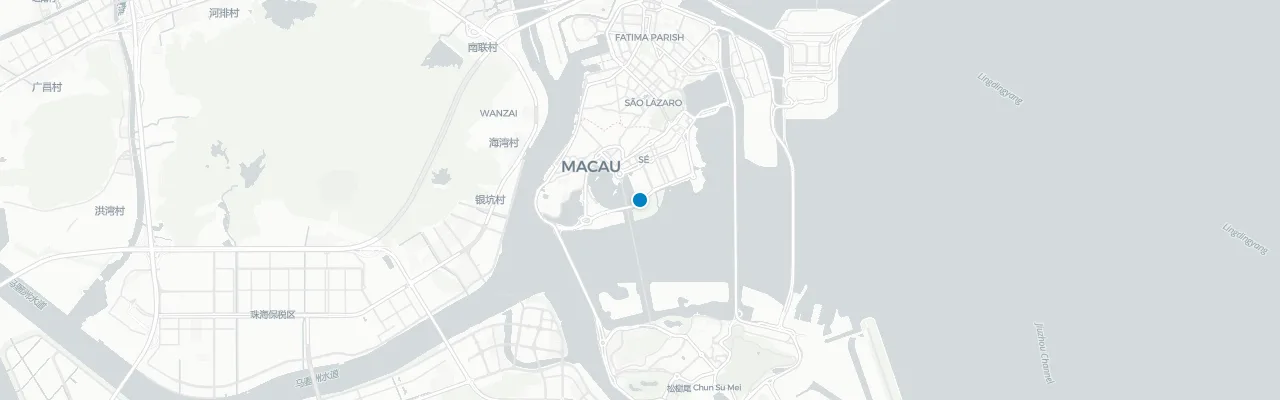 Map of rooftop venues in Macau