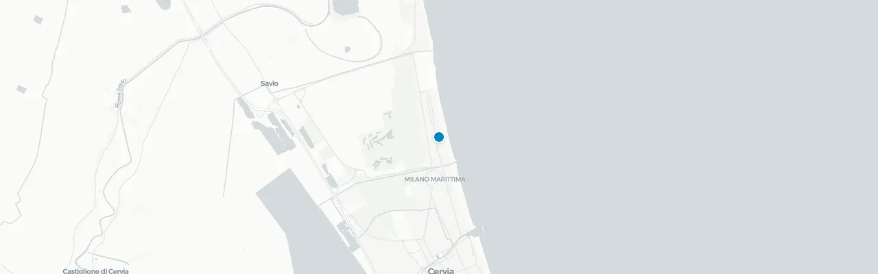 Map of rooftop venues in Milano Marittima