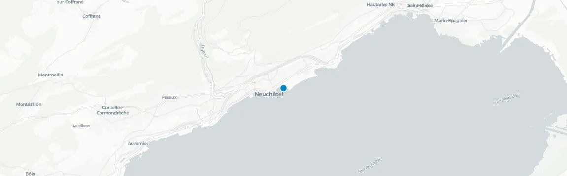 Map of rooftop venues in Neuchatel