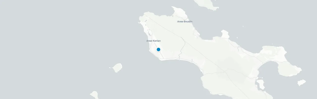 Map of rooftop venues in Praslin Island