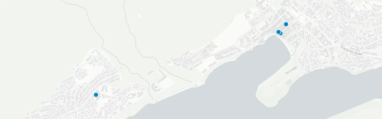 Map of rooftop venues in Queenstown