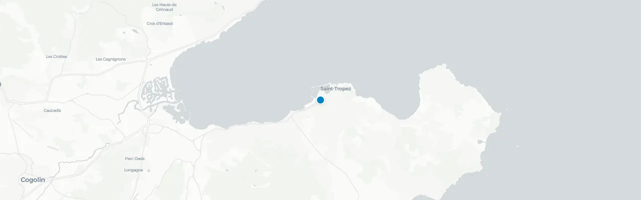 Map of rooftop venues in Saint-Tropez