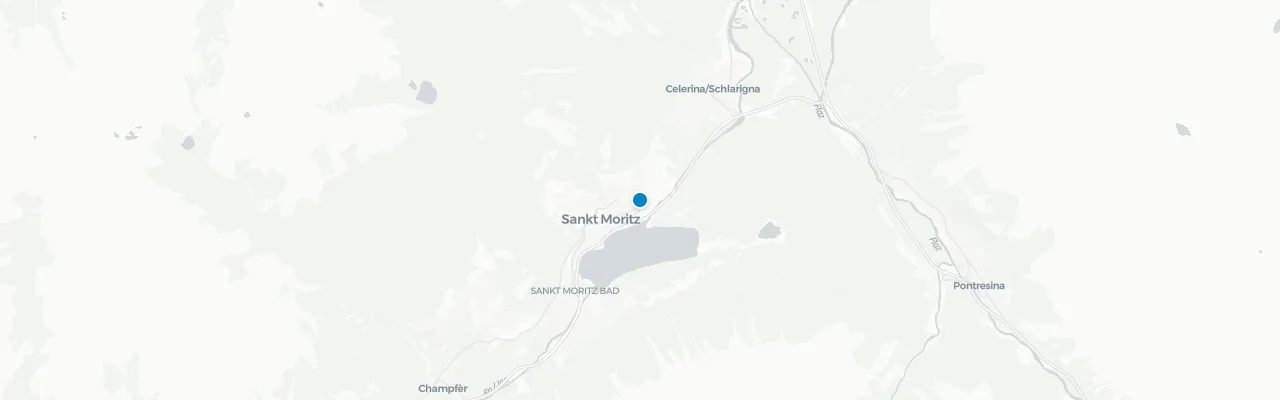 Map of rooftop venues in St. Moritz