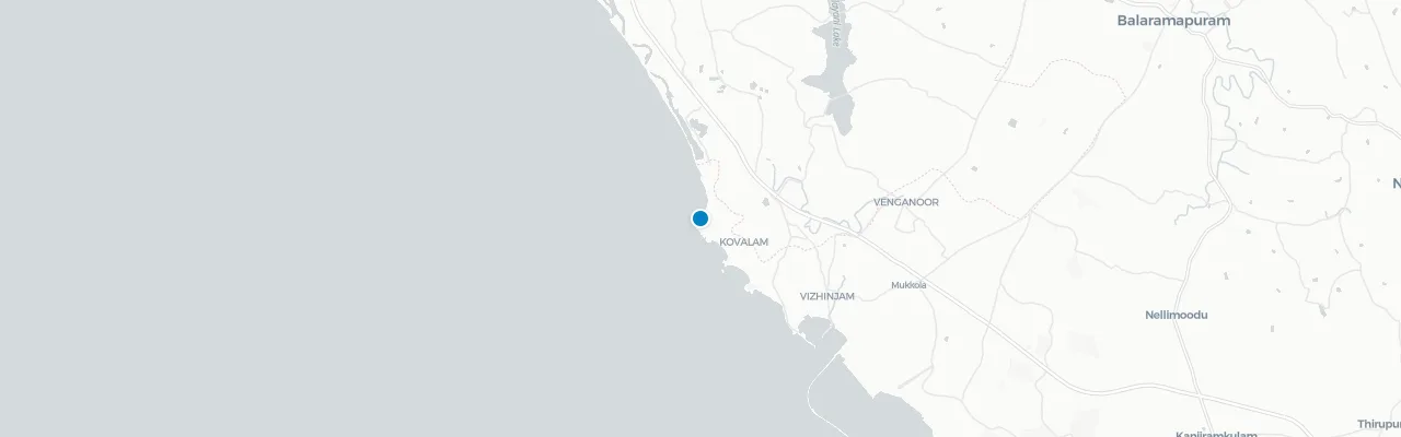 Map of rooftop venues in Trivandrum
