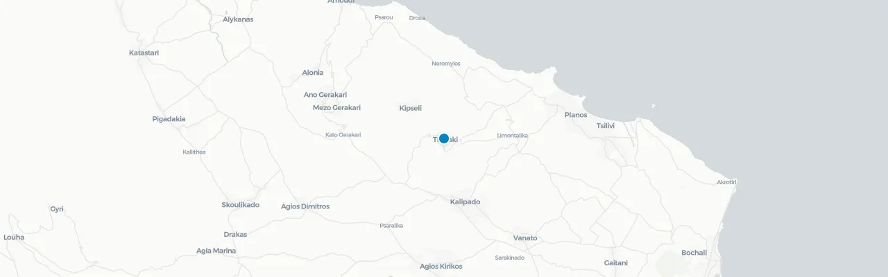 Map of rooftop venues in Zakynthos