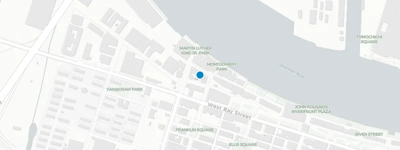 Map showing location of The Lost Square