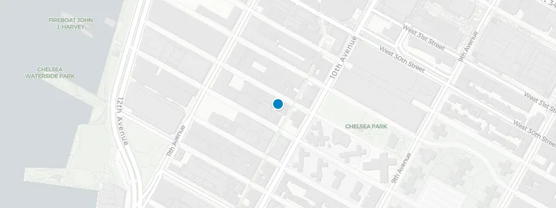 Map showing location of Creatures Rooftop