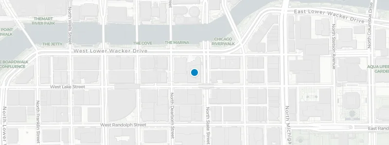 Map showing location of Raised an Urban Rooftop Bar