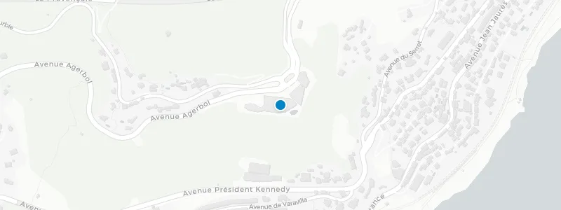 Map showing location of Rooftop Bar at The Maybourne Riviera
