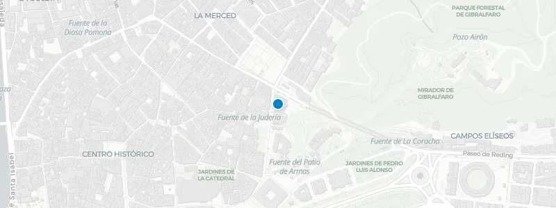Map showing location of La Terraza de la Alcazaba