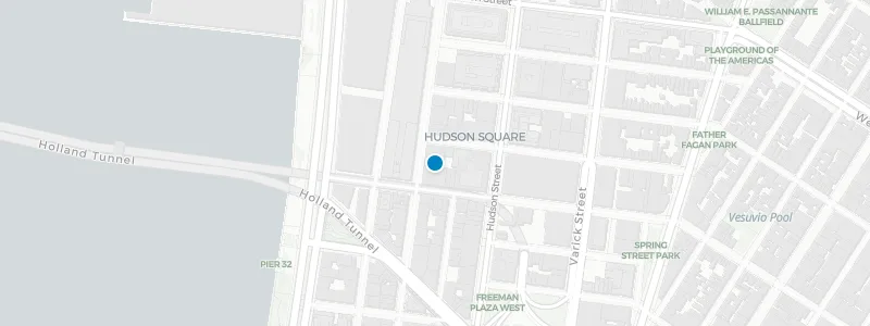 Map showing location of Bar Hugo Rooftop
