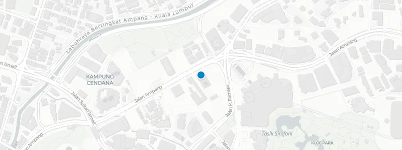 Map showing location of WET Deck at W Kuala Lumpur