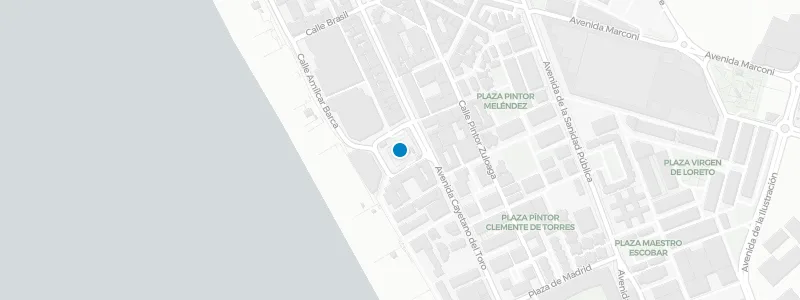 Map showing location of Rooftop at Hotel Spa Cádiz Plaza