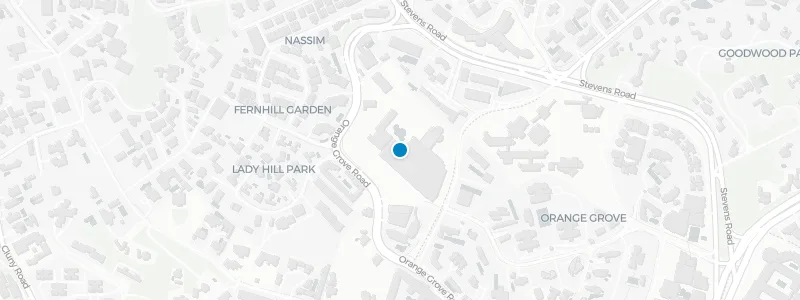 Map showing location of Shangri-La Hotel, Singapore
