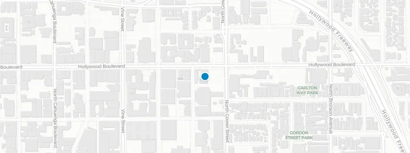 Map showing location of The Fonda Theatre