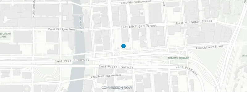 Map showing location of Central Standard Crafthouse & Kitchen