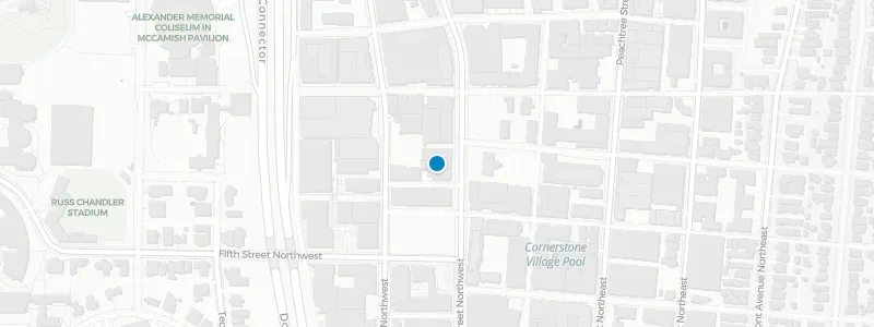 Map showing location of Rowdy Tiger Rooftop