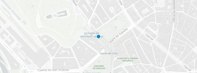 Map showing location of Ginkgo Restaurante & Sky Bar