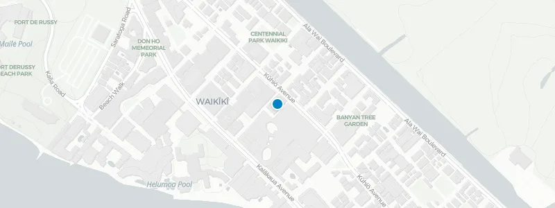 Map showing location of Hideout at the Laylow