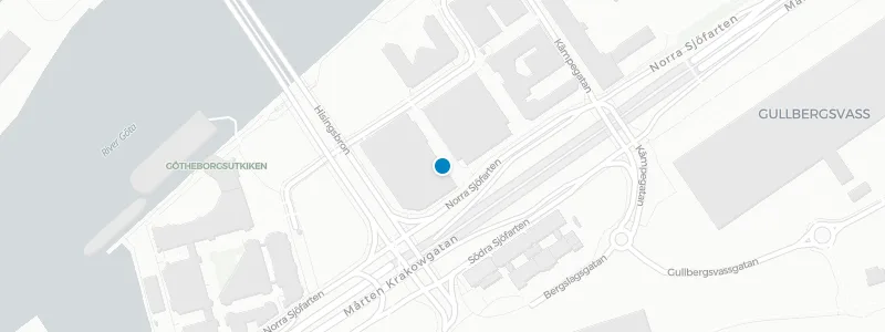 Map showing location of Above at Scandic Göteborg Central