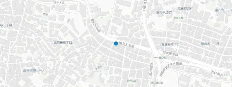 Map showing location of Tokyo Confidential