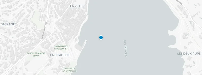 Map showing location of Mayssa Beach