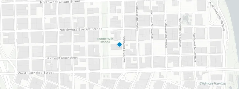 Map showing location of DeSoto Rooftop Terrace