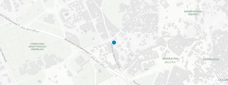 Map showing location of El Fenn Rooftop Bar