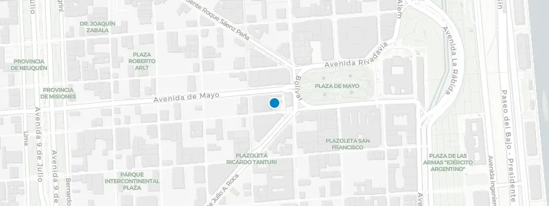 Map showing location of Rooftop 725