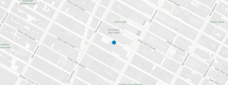 Map showing location of Interlude Rooftop Lounge