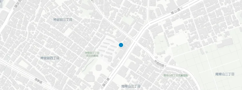 Map showing location of The Top at The Aoyama Grand Hotel