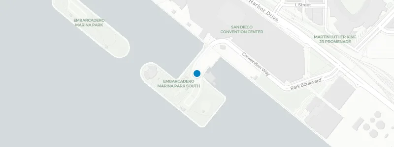 Map showing location of AC Rooftop Bar