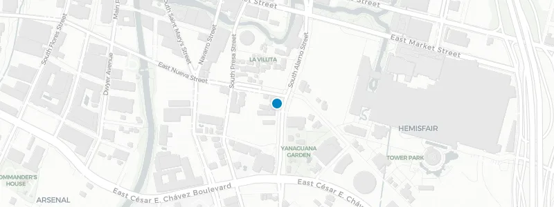 Map showing location of Fairmount Rooftop Oyster Bar