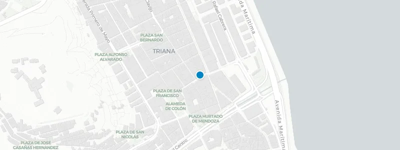 Map showing location of La Azotea de Benito Cocktail Bar