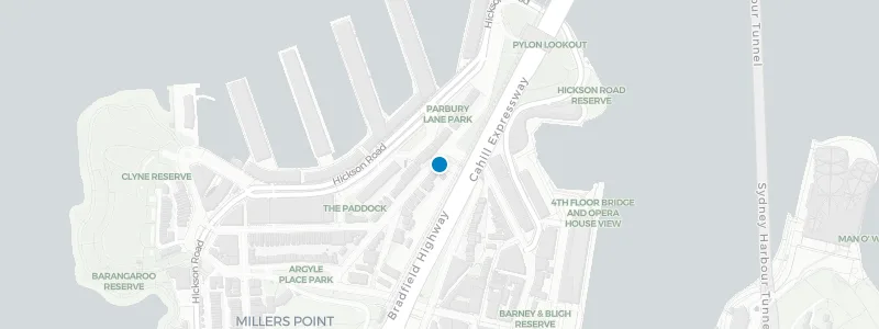Map showing location of Harbour View Hotel