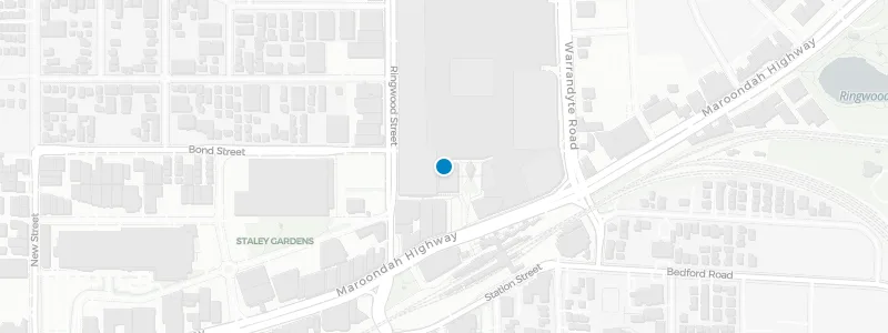 Map showing location of Suburban Dining + Rooftop