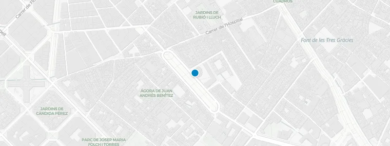 Map showing location of Barceló Raval
