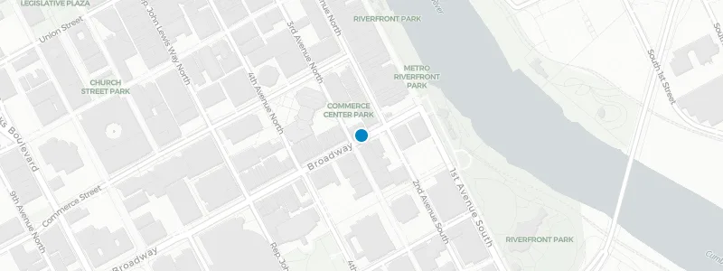 Map showing location of Redneck Riviera Nashville