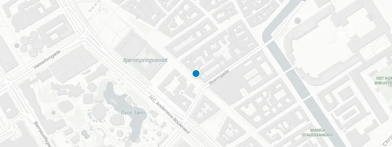 Map showing location of The Rooftop Bar at Hotel Danmark