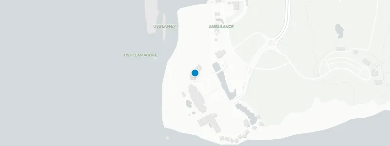 Map showing location of Charleston Harbor Fish House