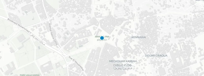 Map showing location of Café de France