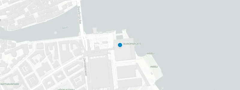 Map showing location of Summer Lounge at the KKL Luzern