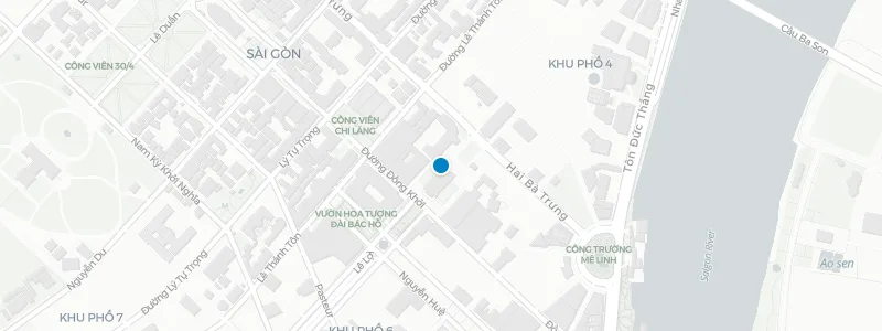 Map showing location of Saigon Saigon Rooftop Bar