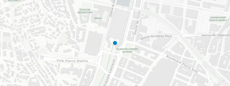 Map showing location of Rooftop 360° at NH Hotel Nice